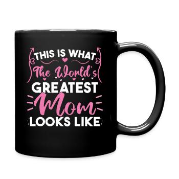 World's Greatest Mom - Proud Mom Life - Full Colour Mug - black - Right