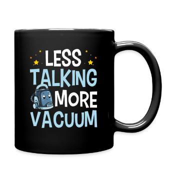 Reinigung Liebhaber Reinigungskraft - Tasse einfarbig - Schwarz - Rechts