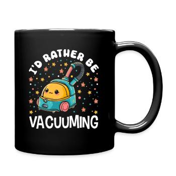 Reinigung Liebhaber Reinigungskraft - Tasse einfarbig - Schwarz - Rechts