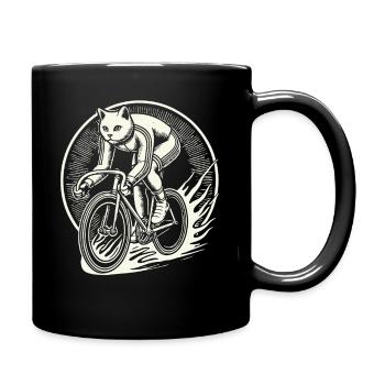 Chats Vélo Design pour Femmes Avec Humour - Mug uni - noir - Droite
