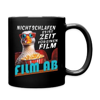 L’OIE NE DORT PAS L’HEURE DU FILM - Mug uni - noir - Droite