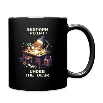 Respawn Workshop Floor Precision Mechanics Humor Retro - Full Colour Mug - black - Right