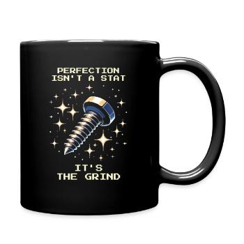 Perfection Grind Precision Precision Mechanics Patience RPG - Full Colour Mug - black - Right