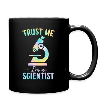 Trust Me I'm A Scientist Tie Dye Funny Lab - Full Colour Mug - black - Right