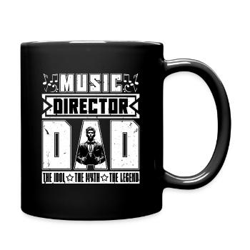 Directeur musical Papa L’idole Le mythe Mélomane - Mug uni - noir - Droite