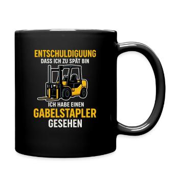 J’ai vu un chariot élévateur - Mug uni - noir - Droite