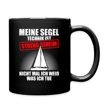 Ma technique de navigation Marin Capitaine de voile - Mug uni - noir - Droite