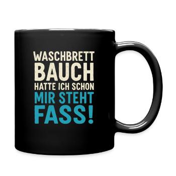 I like barrel – funny anti-fitness saying - Full Colour Mug - black - Right
