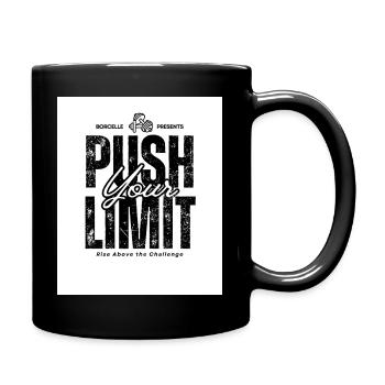 Push your Limit - Tasse einfarbig - Schwarz - Rechts
