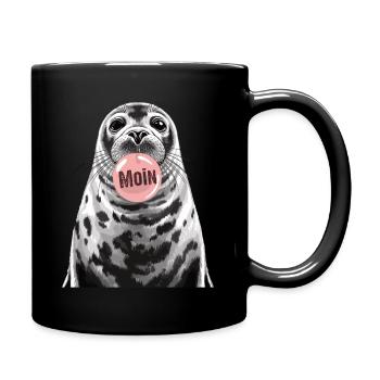 Seal seal Baltic Sea North Sea Moin - Full Colour Mug - black - Right