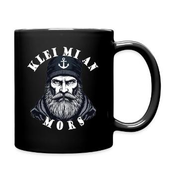 Ostfriesische Nordsee Seemann Klei Mi An Mors - Tasse einfarbig - Schwarz - Rechts