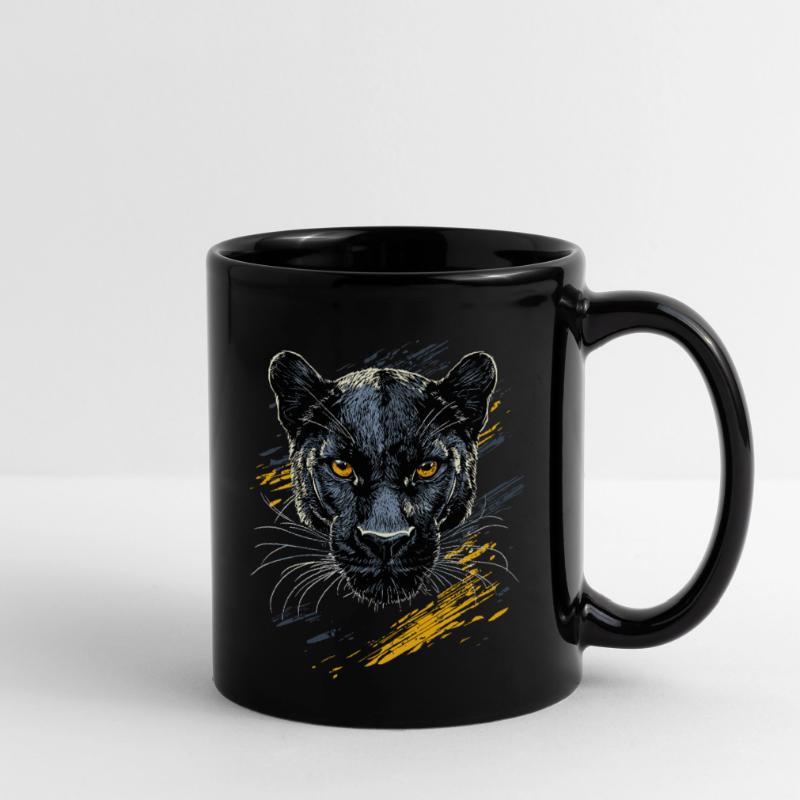 Panther Leopard Big Cat Cute Big Cat Panter Full Colour Mug