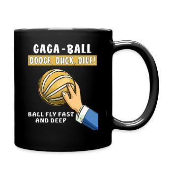 voelkerball gaga ball - Tasse einfarbig - Schwarz - Rechts