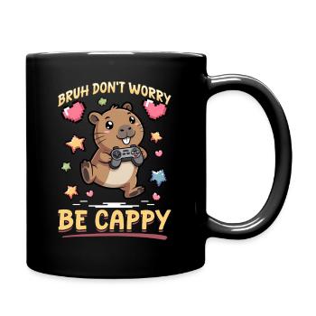 Capybara Gamer Gaming - Tasse einfarbig - Schwarz - Rechts