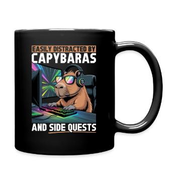 Capybara PC Gamer Gaming - Tasse einfarbig - Schwarz - Rechts