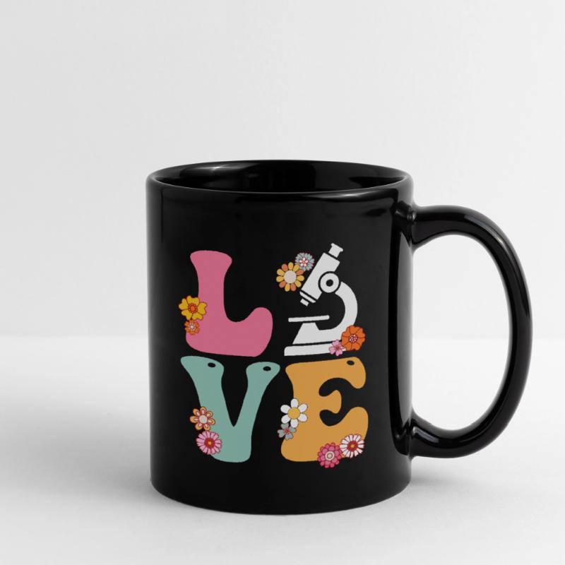 Love Medical Lab Scientist Boho Rainbow MLS Full Colour Mug