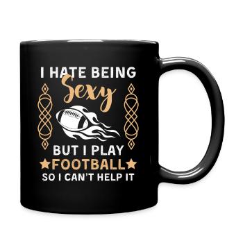Drôle de dicton de football américain - Mug uni - noir - Droite