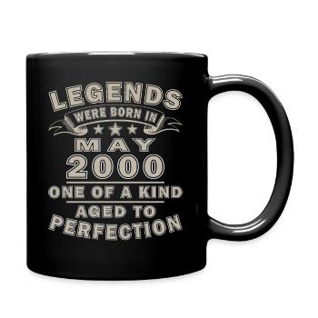 25ème anniversaire cadeau mari Original mai 2000 - Mug uni - noir - Droite