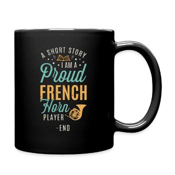 Cor français Une nouvelle Je suis un musicien fier - Mug uni - noir - Droite