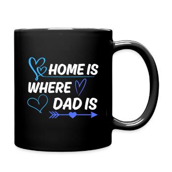 Dad Saying Design for Father's Day - Full Colour Mug - black - Right