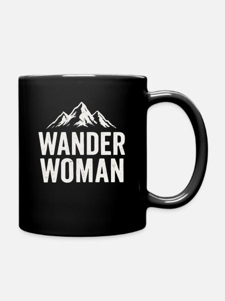 Wander Woman - Tasse einfarbig - Schwarz