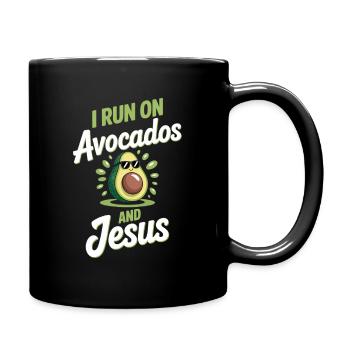 Avocat frais pour les chrétiens - Mug uni - noir - Droite