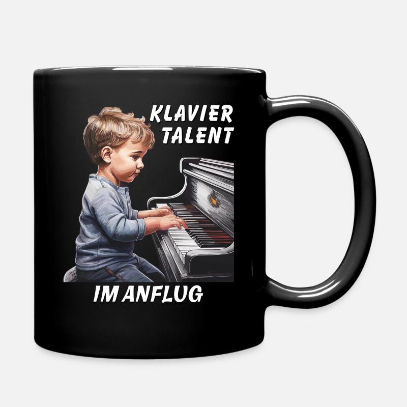 KLAVIERTALENT IM ANFLUG - Tasse einfarbig - Schwarz