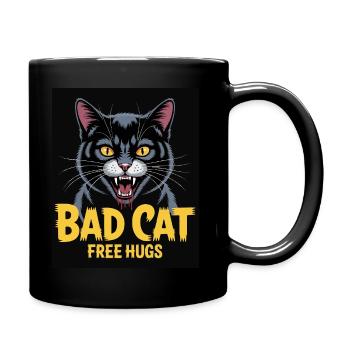 Chat Câlin Mortel - Mug uni - noir - Droite