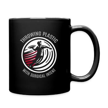 Lancer chirurgical | Ligne de précision pour le disc golf - Mug uni - noir - Droite