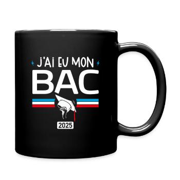 J'ai eu mon Bac | Le Cadeau Baccalauréat 2025 - Mug uni - noir - Droite