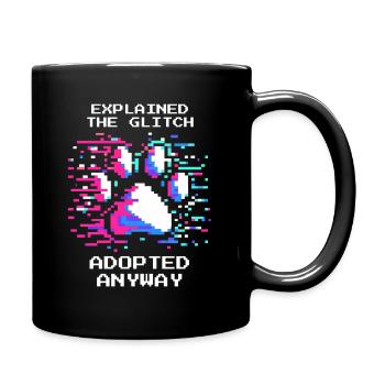 Adopté malgré un pépin | Refuge pour animaux amour des animaux - Mug uni - noir - Droite