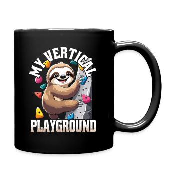 Indoor Climbing My Vertical Playground - Full Colour Mug - black - Right