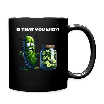 C’est toi mon frère ?! Cornichon de concombre Amateurs de concombre - Mug uni - noir - Droite