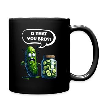 C’est toi mon frère ?! Cornichon de concombre Amateurs de concombre - Mug uni - noir - Droite