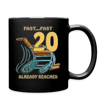 JEÛNE D’ANNIVERSAIRE... PRÈS DE 20 DÉJÀ ATTEINTS - Mug uni - noir - Droite