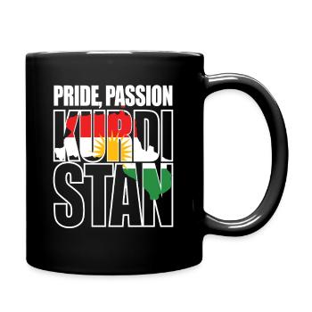 Pride Passion Kurdistan Kurde Kurden - Tasse einfarbig - Schwarz - Rechts
