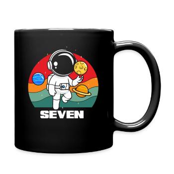 Astronaut Space Adventure Seven - Full Colour Mug - black - Right