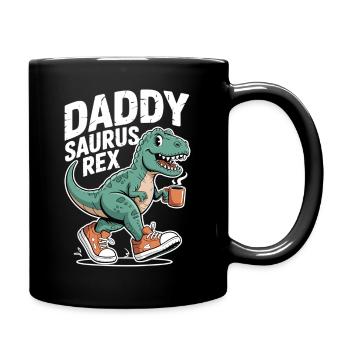 Daddysaurus Rex T-Shirt - Tasse einfarbig - Schwarz - Rechts
