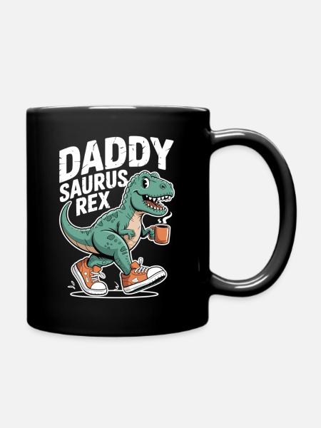 Daddysaurus Rex T-Shirt - Tasse einfarbig - Schwarz