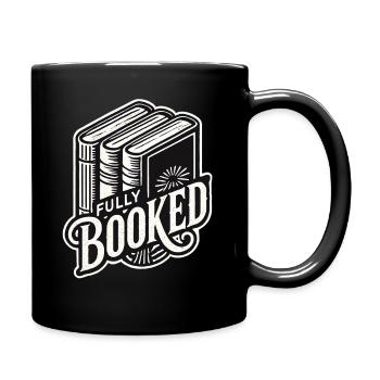 Retro Buch Design für Bibliophile und Leseratte - Tasse einfarbig - Schwarz - Rechts