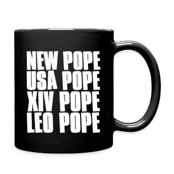 Texte du Pape Jeu de mots Leo USA - Mug uni - noir - Droite