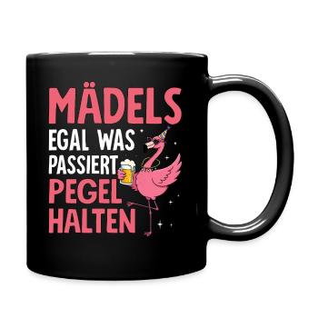 Girls no matter what happens Maintain levels - Full Colour Mug - black - Right