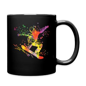 Snowboarder Snowboarding Snowboard - Full Colour Mug - black - Right