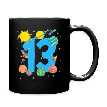 Space Adventure Number 13 - Full Colour Mug - black - Right
