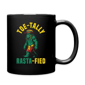 Sasquatch Toe-tally Rasta-fied Jamaican Bigfoot - Tasse einfarbig - Schwarz - Rechts