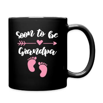 Bald Oma Spruch Großmutter Design - Tasse einfarbig - Schwarz - Rechts