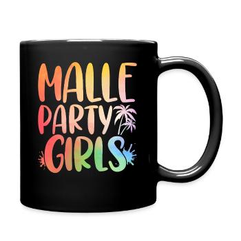 Malle Girls Tour Girls Night Out Mallorca Party Holiday - Full Colour Mug - black - Right