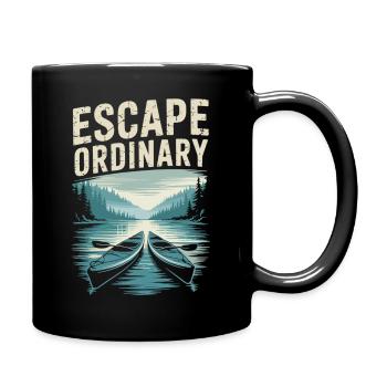 Escape Ordinary Nature Adventure Chemise - Mug uni - noir - Droite