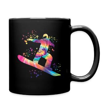 Snowboarder Snowboarding Snowboard - Full Colour Mug - black - Right