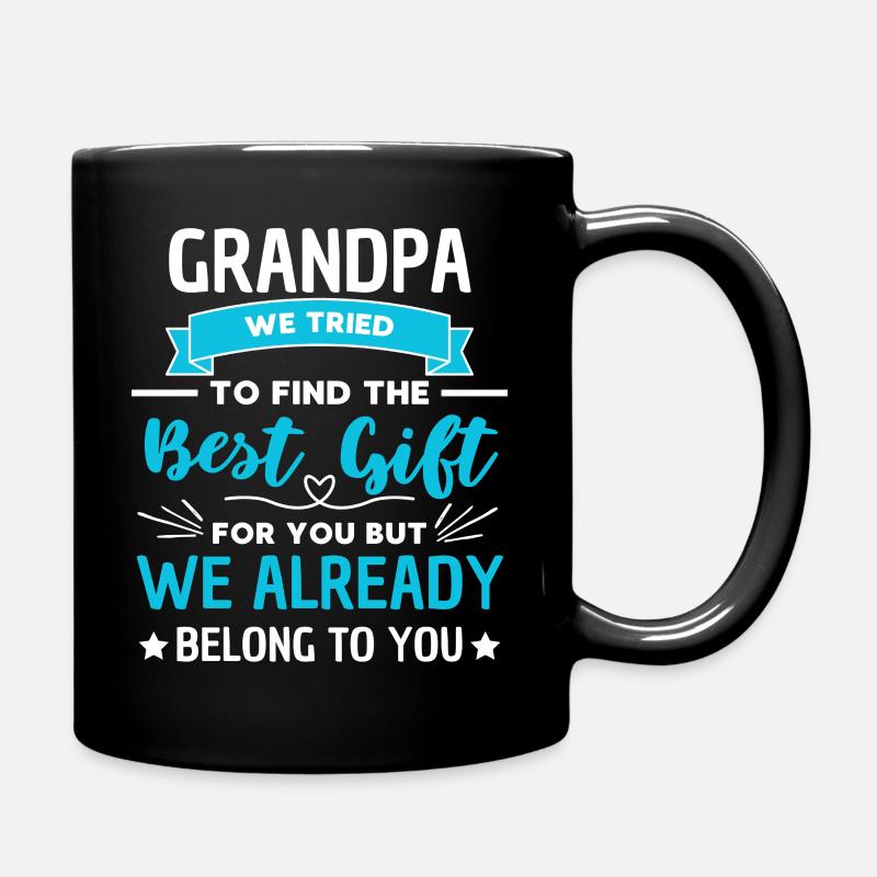 schöner Opa Spruch Großvater Design - Tasse einfarbig - Schwarz